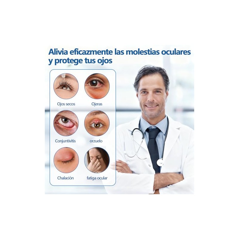 Máscara térmica para para ojos secos,Máscara de Ojos Calentada,Antifaz Termico