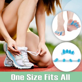 Gel Toe Separator, 6 PCS Bunion Corrector,Toe Straightener, Toe Spacers, New Material, Hammer Toe Straightener for Relaxing Toes, Bunion Relief, Hammer Toe, Hallux Valgus Great for Women and Men