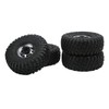 4PCS 1.9in Wheel Tires with 10 Holes Hub Uneven Gravel