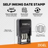 ZIGEL D50 Date Stamp with Completed - Self Inking Date