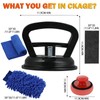 Large Suction Cup Car Cleaning Kit with Microfiber Glove, Nano