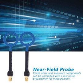 2-Piece EMC Near Field Probe Set 20 mm H-Field Probe EMC Magnetic Field Probe Antenna SMA Socket Interface 1.6 mm / 0.06 Inch