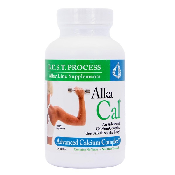 Alka•Cal (6 Pack) Morter HealthSystem Best Process Alkaline — Bone & Muscle Supplement with Microcrystalline Calcium Hydroxyapatite, Calcium Citrate & Magnesium