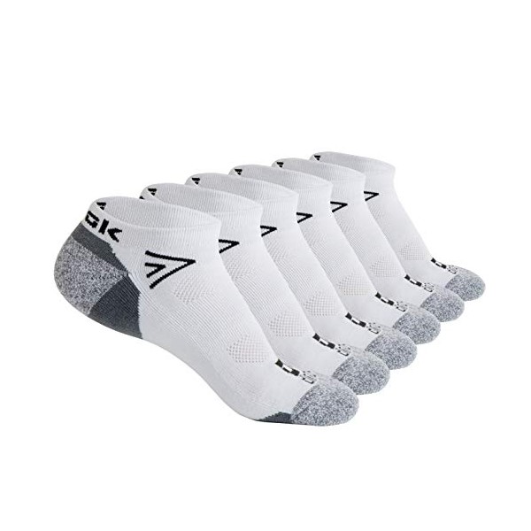 Workout Socks Athletic Cushioned Breathable Low Cut - No Show Sports Running Socks - Exercise Socks 6 Pack Men Women