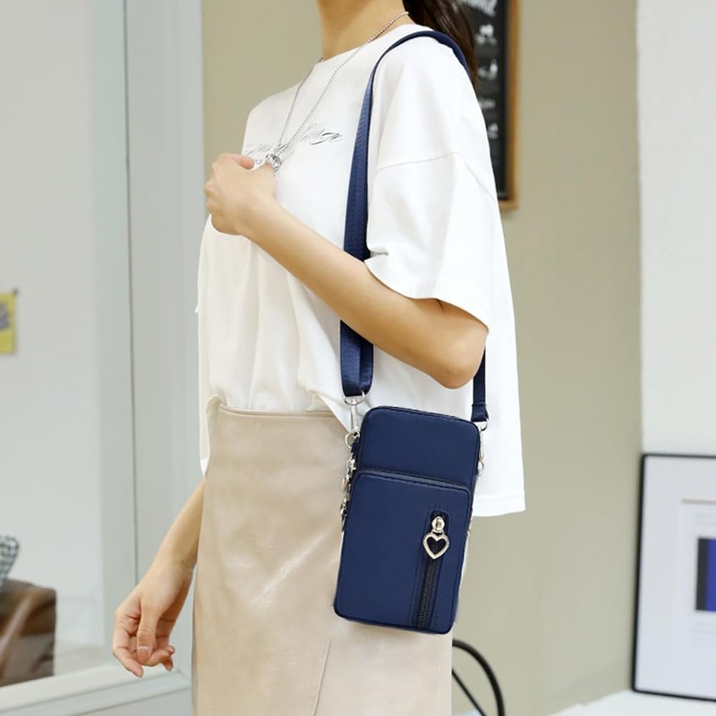 Pequeñas bolsas cruzadas para mujer, bolsa universal para teléfono celular,
