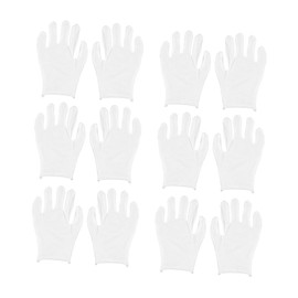 BESPORTBLE 12 Pairs Xl White Cotton Safety Gloves for Industrial Work Gardening and Jewelry Inspection Thin Comfortable Reusable Cotton Gloves for Hand Protection