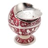 Ball Ashtray with Windproof Lid Retro Dragon Stereoscopic Relief Zinc
