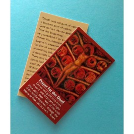 Death Prayer Crucified Jesus Christ Rest in Peace Prayer Holy Card New 2011