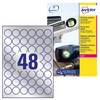 AVERY Zweckform L6129-20 Silver Heavy Duty Weatherproof Laser Printer Labels