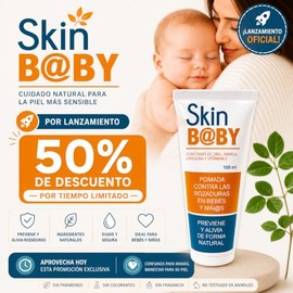 Skin Baby - Pomada contra Rozaduras para Bebés, Evita y Alivia con Óxido de Zinc, Árnica, Lanolina y Vitamina E, 100 ml
