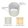 LAMPWELL MEMO Clip-on Small Fabric Lamp Shades for Table Chandelier