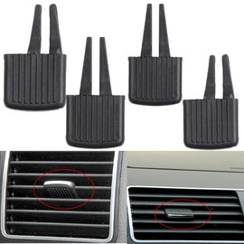 Riloer 4 Pcs Air Vent Clip Air Freshener Outlet Clip, Car Air Conditioning Clip Fit for V0lks*wagen T0ur*an 2005-2015, Car Vent Accessories Car Inter Decor Black