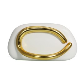 RomanticDesign Women Trendy PU Leather Evening Clutch Chic Decor Handle Party Prom Wedding Shoulder Bag, White