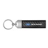 Ford Edge Real Carbon Fiber Leather Key Chain with Black