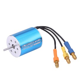 Brushless Motor, RC Brushless Motor Brushless Electric Motor 2430 8200KV 4 Poles Sensorless Brushless Motor w/ ￠2mm Shaft RC Car Motor for 1/16 1/18 RC Model Car