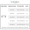 Softalker Spring Table Cloth Jacquard Rectangle Tablecloth Waterproof Spillproof Table