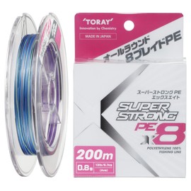 TORAY Super Strong PE X8 Line, 668.6 ft (200 m), No. 0.8