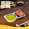 Crazystorey Double Compartment Condiment Container,Premium Reusable Snack Containers with Lids