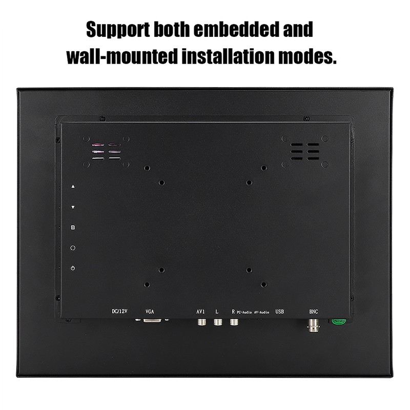 15in TFT 4:3 Display 1024x768 Embedded Industrial Monitor HDMI/VGA/AV/BNC/USB
