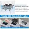 TXWWXT Bed Rail Stake Pocket Covers Fit for Dodge RAM