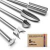 LuMuank Wood Carving Bits for Dremel Tool Accessories, 5Pcs Different