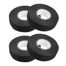 X AUTOHAUX 4 Pcs Car Muffler Tape, 1 Inch x 50 Ft Universal Polyester Black