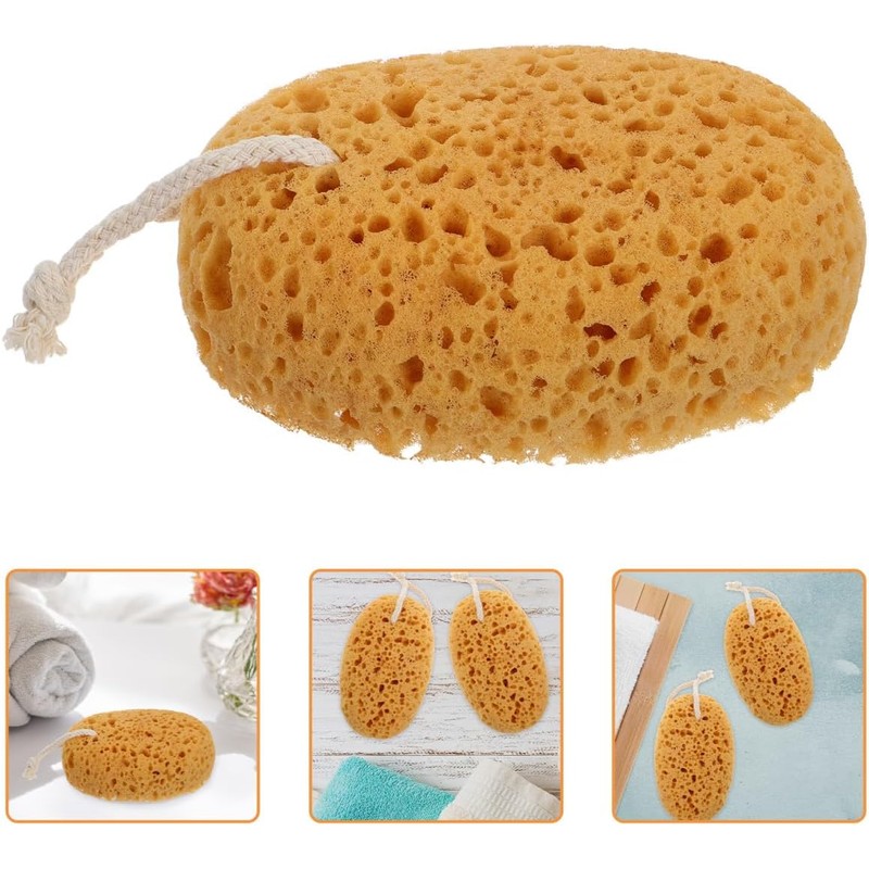 Esponjas de baño exfoliantes BAZEITFLOW – 2 pzas para ducha