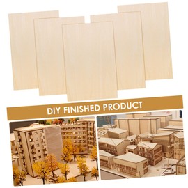 STOBOK 15PCS Basswood Sheets Craft Wood Plywood Board Thin Natural Unfinished Wood for Crafts, Projects, Painting, Wood Burning,Model Making 150x100x1.5mm