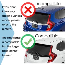 for Honda -(Fit LX 2015-2020), (Fit Base 2007-2013), (Fit EX 2015-2017), (Fit Sport 2007-2020) | Car Roof Shark Antenna/Aerials Cover. (Silver)