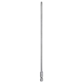 HARFINGTON #2 Phillips Screwdriver Bit PH2 1/4" Hex Shank 8" (200mm) Long Magnetic S2 Steel Industrial Grade Screw Driver Bit Cross Head Electric Drill Bits 0.157" (4mm) Rod