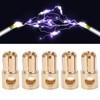 10 Pcs 6mm Banana Plug Gold Plated Male Connector Adapter