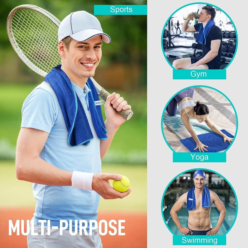 Sinland Microfiber Fast Drying Gym Towels Soft Lightweight Camping Towel
