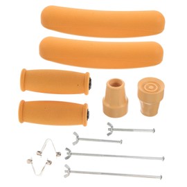 Angoily Rubber Crutch Replacement Kit for Armpit and Hand Grips Non Slip Tips and Comfortable Handle Grips Durable Crutch Accessories for Walking