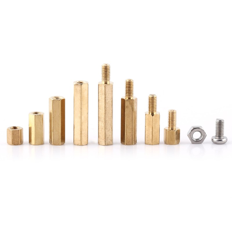 M3 PCB Hex Male Female Brass Threaded Standoffs Screw Nut