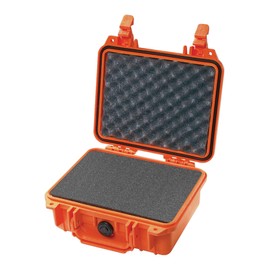 Pelican 1200 Camera Case With Foam (Orange)