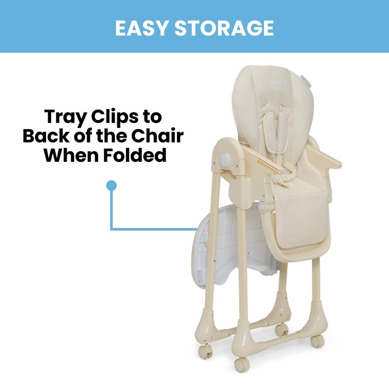 Delta Children Little Folks 2-in-1 SlimFold High Chair for Babies
