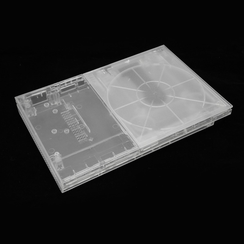 for PS Slim Clear Case DIY Replacement Transparent Game Console