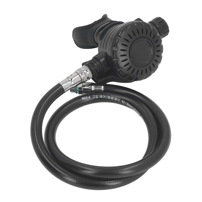 Scuba Breathing Secondary Valve with Medium Pressure Tube Adjustable Diving
