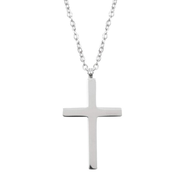 Happiness Boutique Women's Necklace with Cross Pendant in Silver Colour