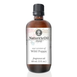 Wild Poppy Fragrance Oil (60ml) for Diffusers, Soap Making, Candles, Lotion, Home Scents, Linen Spray, Bath Bombs, Slime