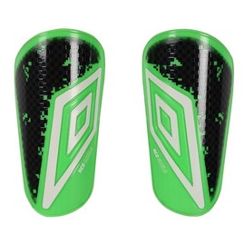 Umbro Youth Neo Shield Shinguard with Sleeve, Green/Black/White, YS
