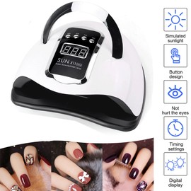 Sadodo LED UV Nail Lamp,for Gel Nails,280W Gel Nail Lamp with 66 LED Beads,4 Timer Setting/Auto Sensor,Professional Nail Art DIY Tools for Beginners Home Salon Use