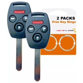 Keyz4less 2 For Honda Pilot 2009 2010 2011 2012 2013 2014 2015 Keyless Remote Car Key Fob