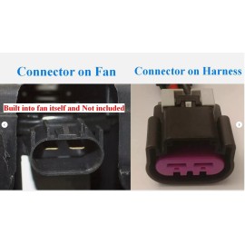 ACDelco (OE) 3FT 36" x2 GM Chevy Truck 2005-12 Electric Fan Pigtail Connector Harness 10 AWG