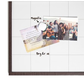 U Brands Dry Erase Calendar with Wooden Style Frame, Office Supplies, 20” x 30”