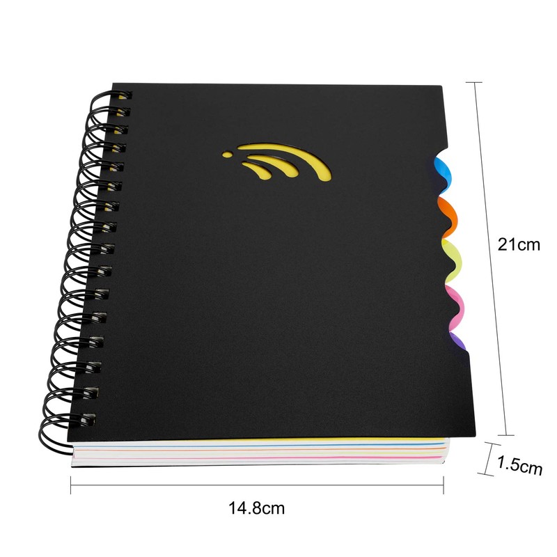 Notebook A5 B5 Diary Lined Spiral Notepad Spiral Notebook PVC