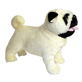 Adore 12" Misfit The Pug Dog Plush Stuffed Animal Toy with Farting Sound