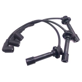 TGGKKPARTS Spark Plug Wire Kit Fit for John Deere 825i, 825i S4 - 3pcs (MIA11722, MIA11723, MIA11724) - Copper Core - Tractor Spark Plug Wire Sets