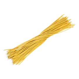 sourcing map 50PCS 20AWG Breadboard Jumper Cable Wires Tinned 1 Pin 20CM Electrical Jumper Wire Soldering Terminal Wire Flexible for DIY Projects, Demonstration Teaching Yellow