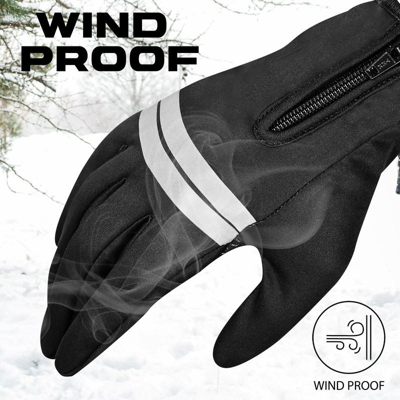 SAWANS Winter Warm Gloves for Men Women, Outdoor Windproof Touchscreen
